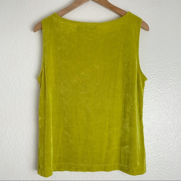 VINTAGE Chico’s Lime Green Tank - Picture 4 of 8